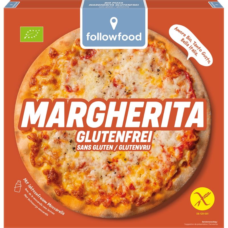 followfood Pizza Margherita Bio glutenfrei 282g - Produktbild