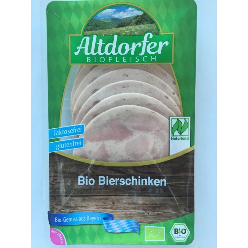 Altdorfer Biofleisch Bio Bierschinken 70g - Produktbild