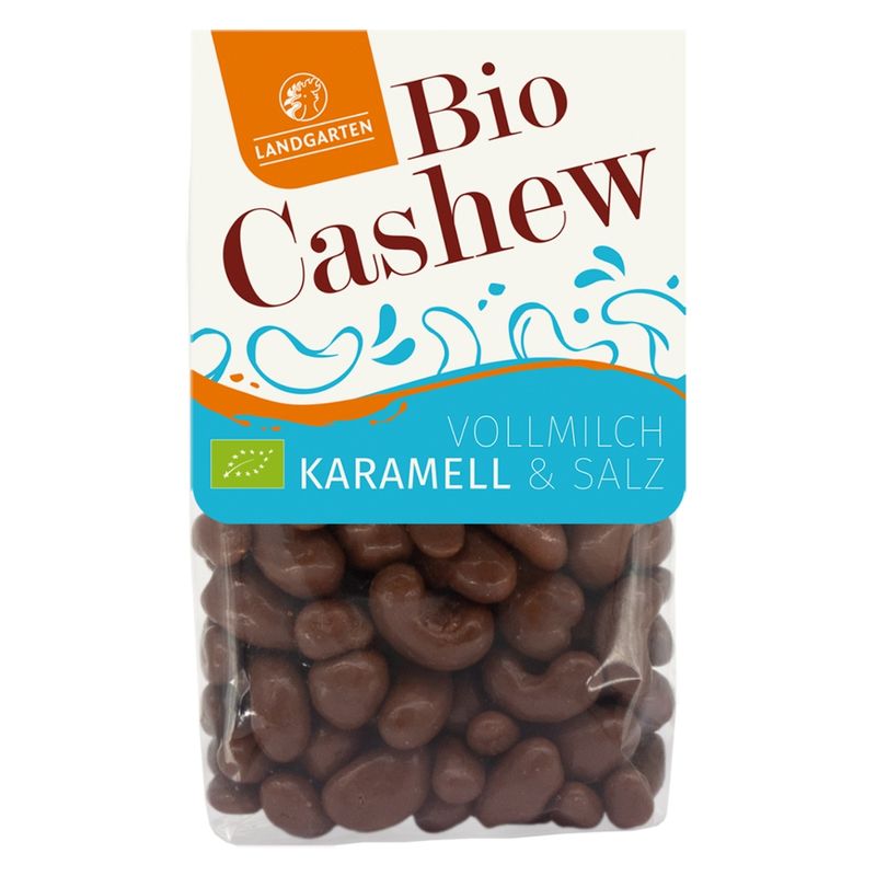 Landgarten Bio Cashew geröstet VM Karamell 170g - Produktbild