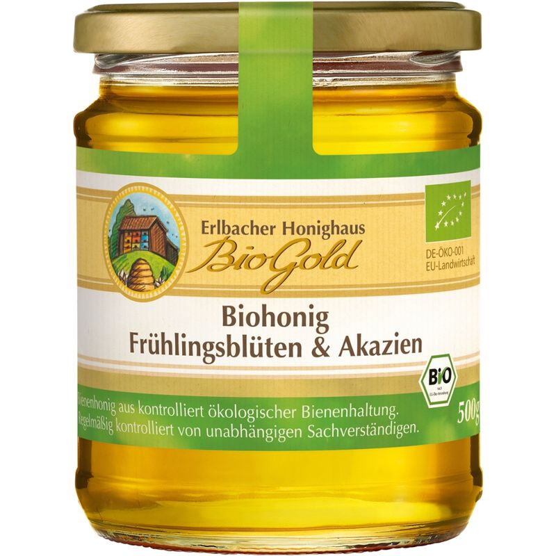 BioGold Biogold-Honig 500g Biohonig Frühlingsblüten + Akazien - Produktbild