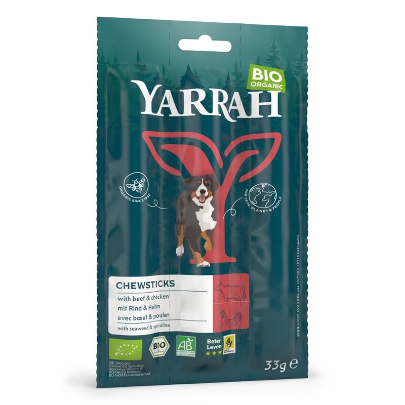 Yarrah Organic Petfood Yarrah Bio Hund Snack Kaustange Rind - Produktbild