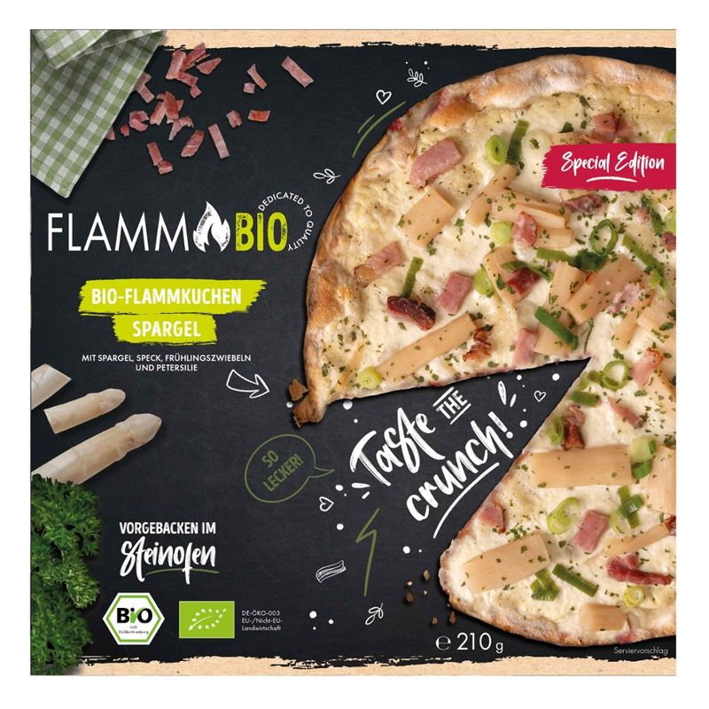 FlammBio Flammkuchen RUND "mit Spargel" - FlammBio - Produktbild