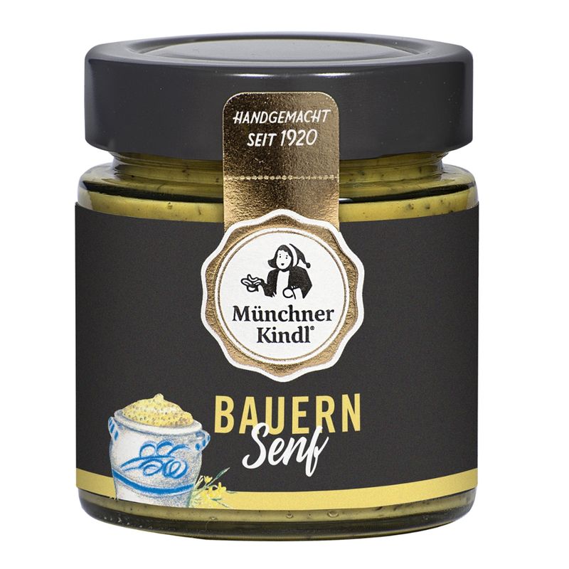 Münchner Kindl Senf Bauern Senf körnig Bio Münchner Kindl - Produktbild