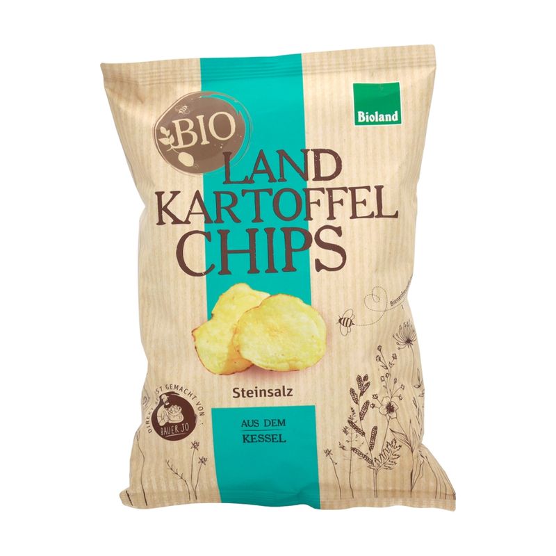 Landkartoffelchips Bio-Landkartoffelchips Steinsalz125g - Produktbild