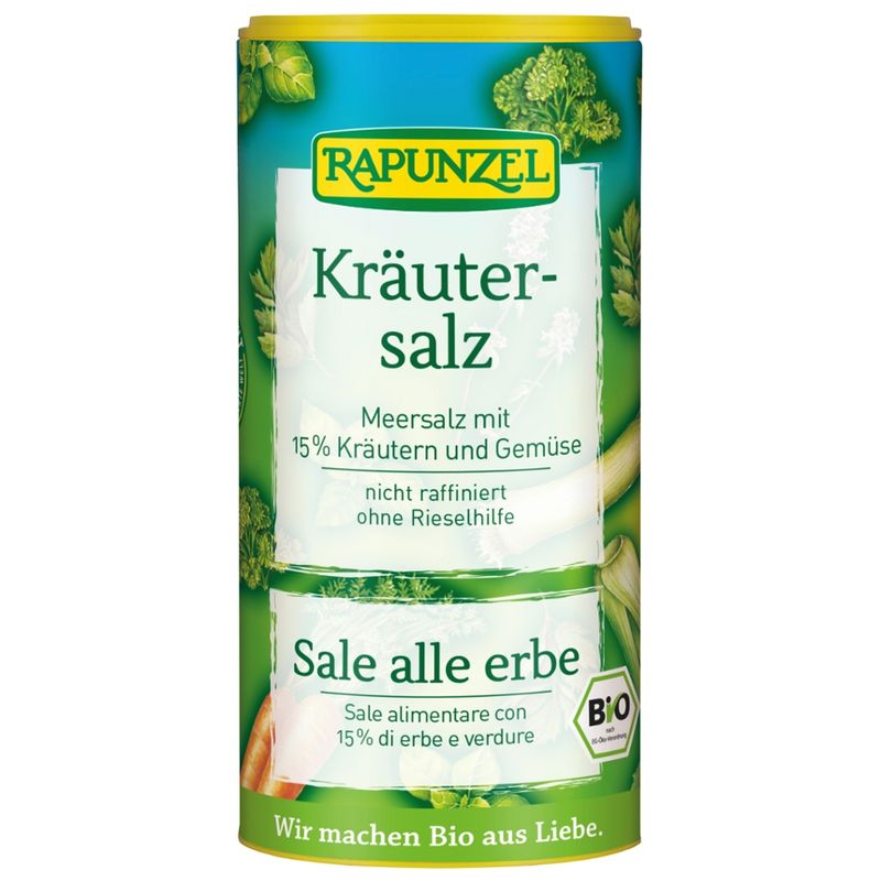 Rapunzel Kräutersalz mit 15% Kräutern und Gemüse - Produktbild