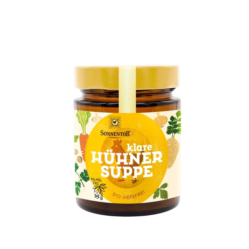 Sonnentor Hühnersuppe klar, Glas - Produktbild