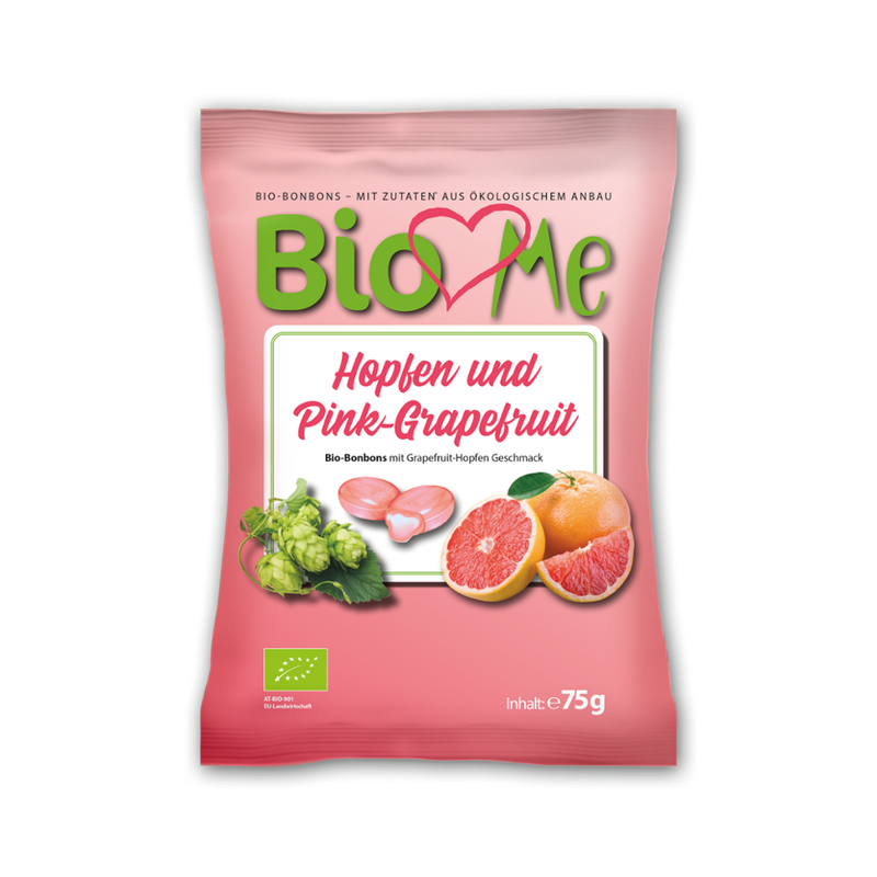 BIO loves Me Hopfen - Pink Grapefruit Bio-Bonbons - Produktbild