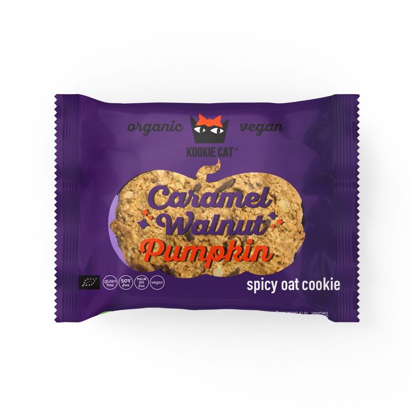 KookieCat Cookie with Caramelized walnuts & Pumpkin 50 g - Produktbild