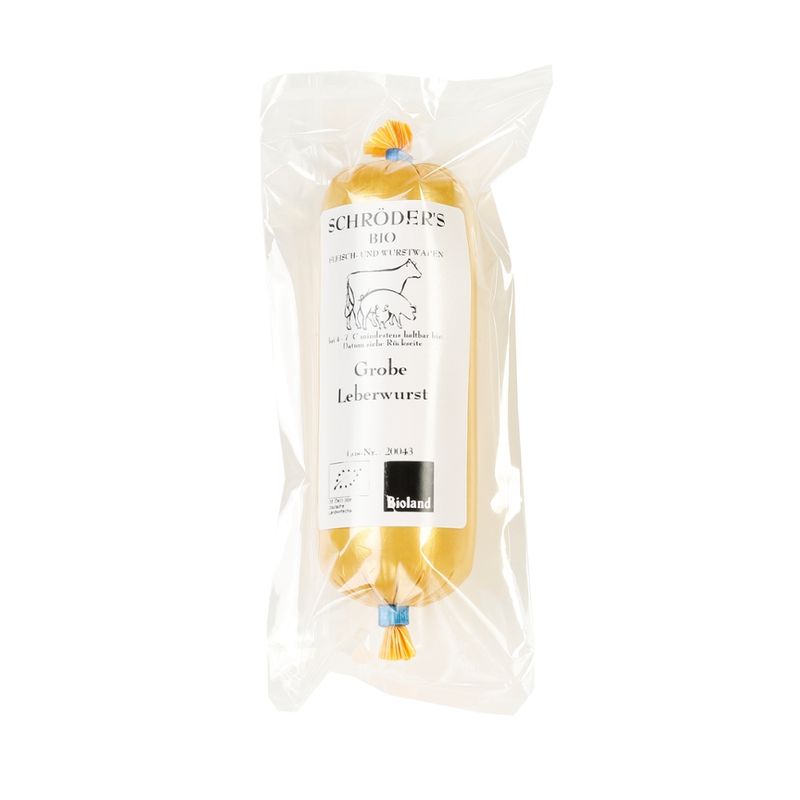 Schröder's Bio Fleisch- und Wurstwaren Leberwurst grob ca. 120 g - Produktbild