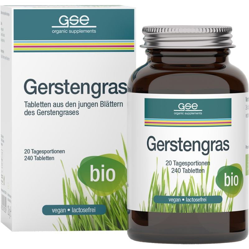 GSE  Gerstengras (Bio), 240 Tabletten à 500 mg - Produktbild