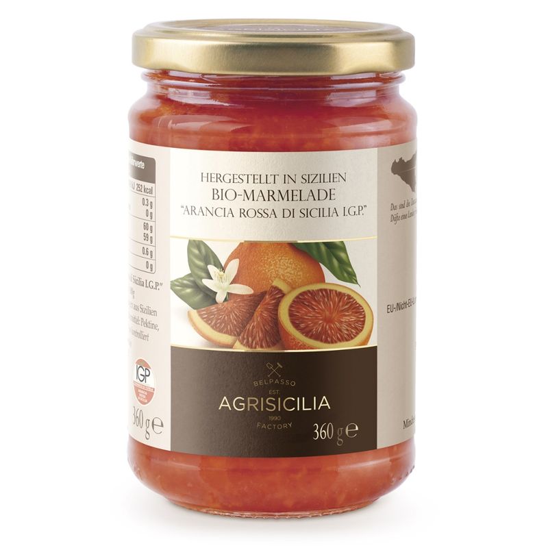 Agrisicilia Bio- Marmelade "Arancia Rossa di Sicilia I.G.P." - Produktbild
