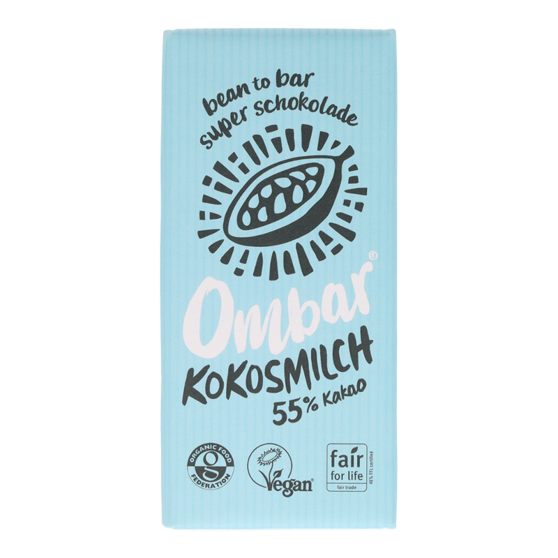Ombar Ombar Kokosmilch Bio Rohschokolade 70g - Produktbild
