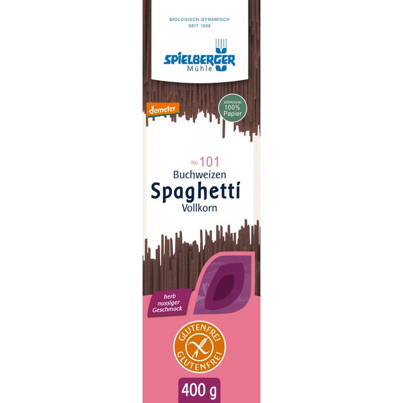 Spielberger Mühle Buchweizen Spaghetti, vollkorn, glutenfrei, demeter - Produktbild