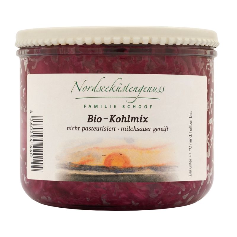 Nordseeküstengenuss Bioaktiver Kohlmix im Glas - Produktbild