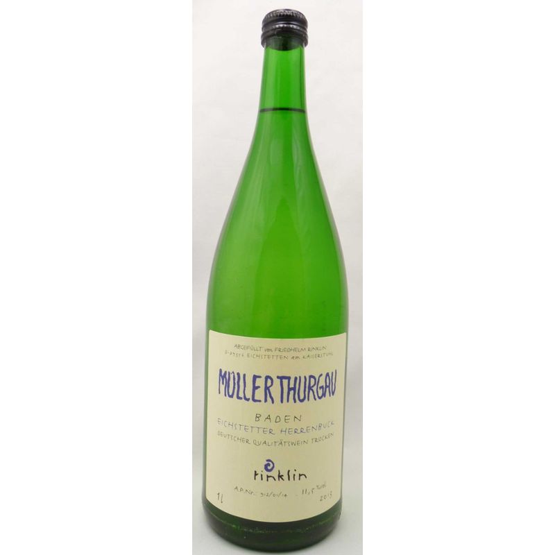 Bioland-Weingut Rinklin 2024 Eichstetter Herrenbuck, Müller-Thurgau, Qualitätswein, trocken, 1 Ltr. - Produktbild