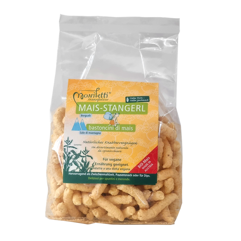 Moniletti BIO MAISSTANGERL BERGSALZ Moniletti 100g Klarsicht - Produktbild