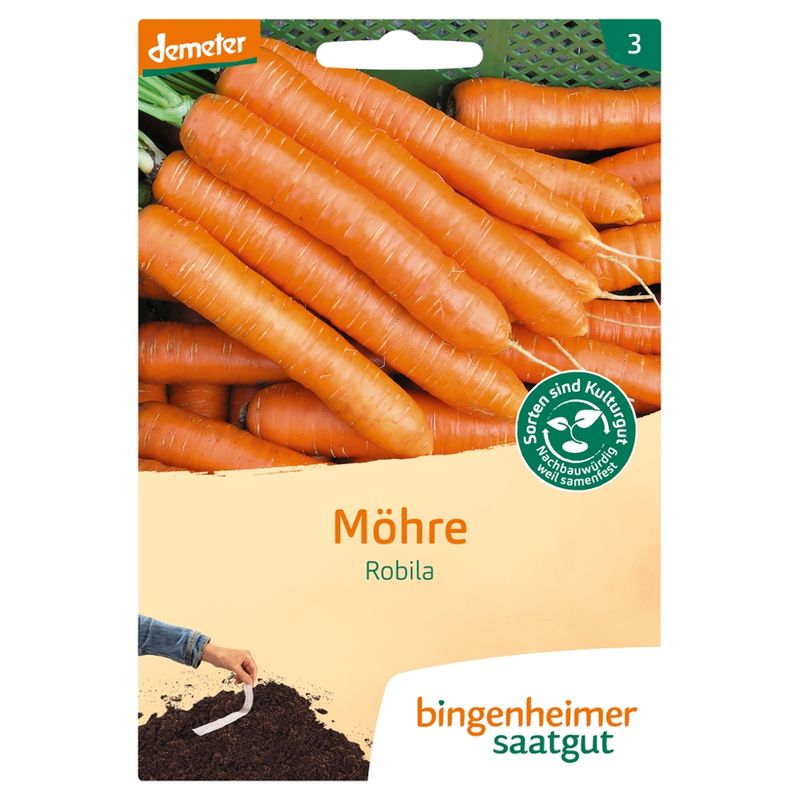 Bingenheimer Saatgut Robila - Möhre, nussig-mild (Saatband) - Produktbild