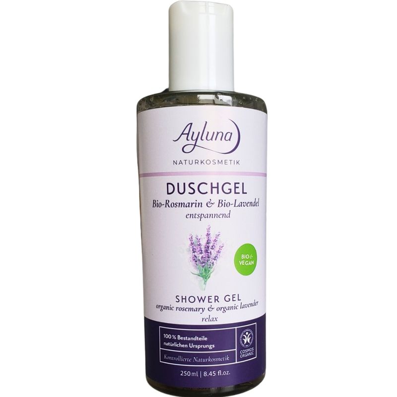 Ayluna Duschgel Bio-Rosmarin & Bio-Lavendel entspannend - Produktbild