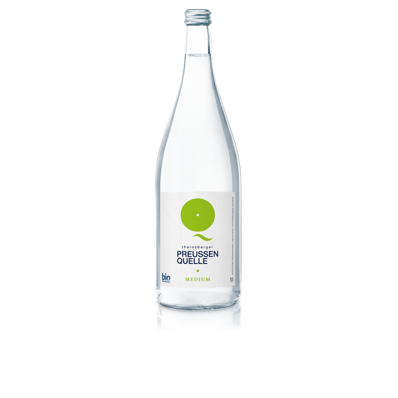 Rheinsberger PreussenQuelle bleibt natürlich - Bio Mineralwasser medium, 1l - Produktbild