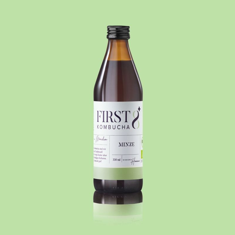 FIRST8 Kombucha Manufaktur FIRST8 Kombucha Manufaktur München - Bio Kombucha - MINZE - Produktbild