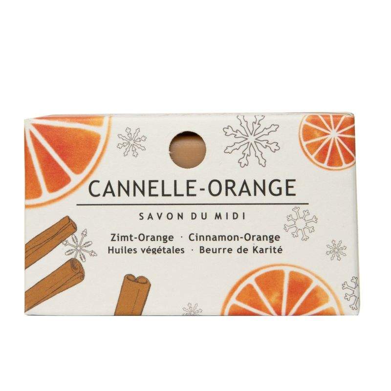 Savon du Midi ZeroPlastic - Savon du Midi Karité-Seife Zimt-Orange 100g im Karton Limited X-Mas edition - Produktbild