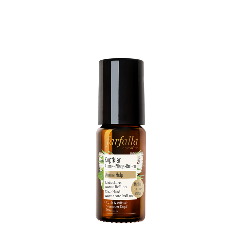 farfalla Kopfklar Aroma-Pflege-Roll-on, Aroma Help, 10ml - Produktbild