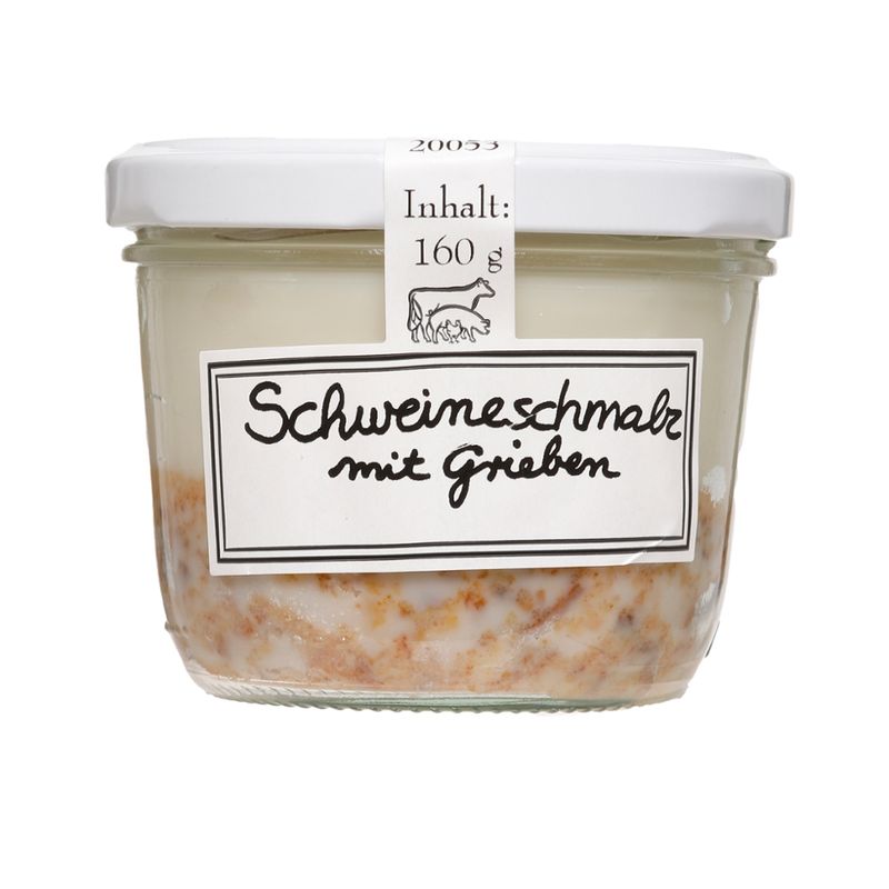 Schröder's Bio Fleisch- und Wurstwaren Griebenschmalz im Glas - Produktbild