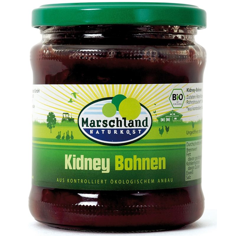 Marschland  Bio-Kidneybohnen 370 ml Gl. MARSCHLAND - Produktbild