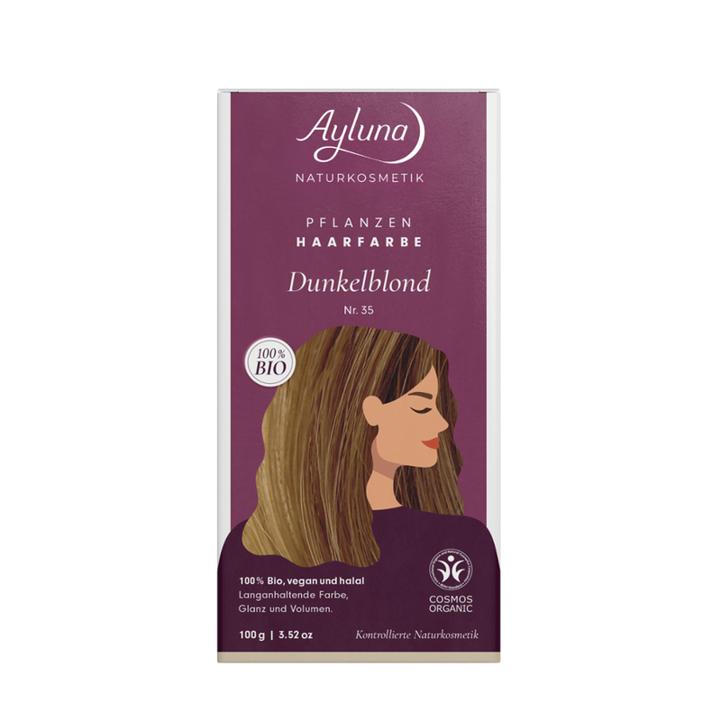 Ayluna Pflanzenhaarfarbe Nr. 35 Dunkelblond - Produktbild