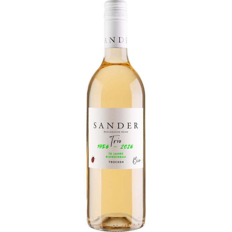 Sander – ökologische Weine Trio trocken Traditionscuvée - Produktbild