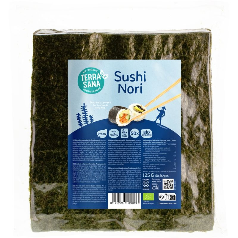 TerraSana Sushi Nori Bio - 50 Blätter - Produktbild