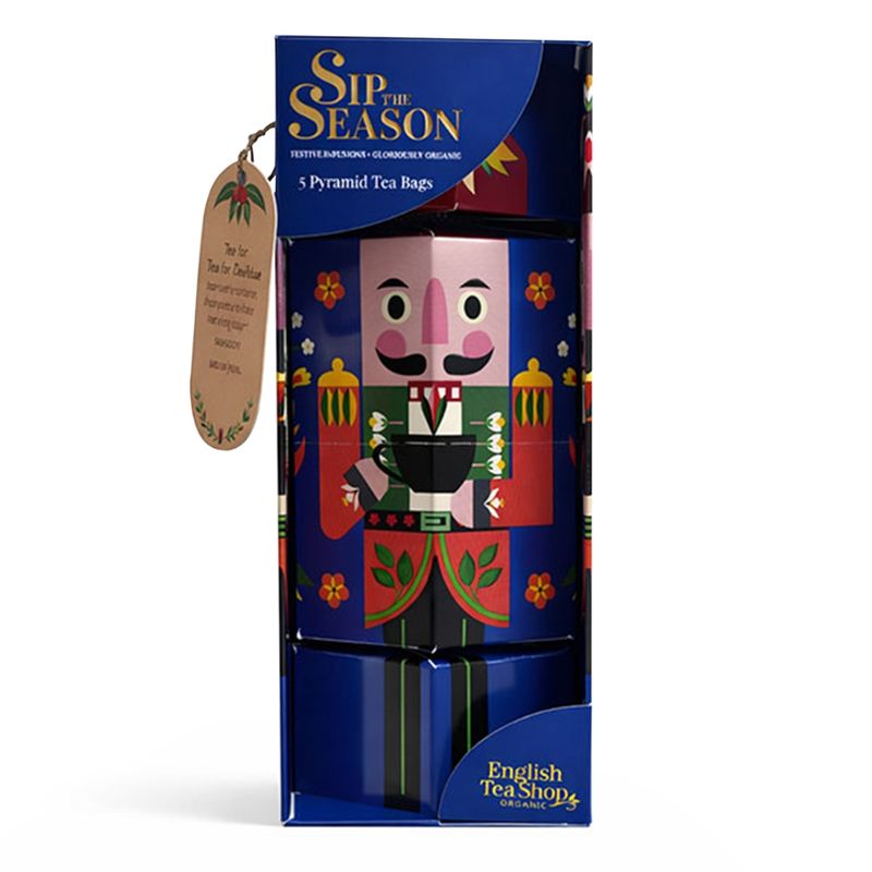 English Tea Shop ETS - Teegeschenk "Nussknacker blau", BIO, 3 Pyramidenbeutel - Produktbild