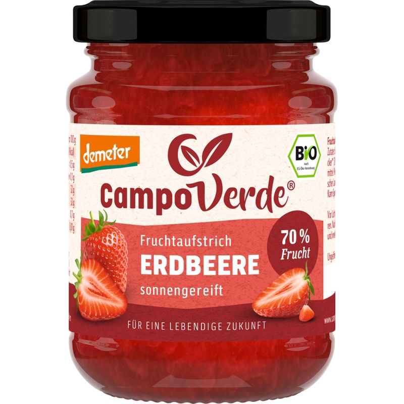 Campo Verde dem. Fruchtaufstrich Erdbeere 200g - Produktbild