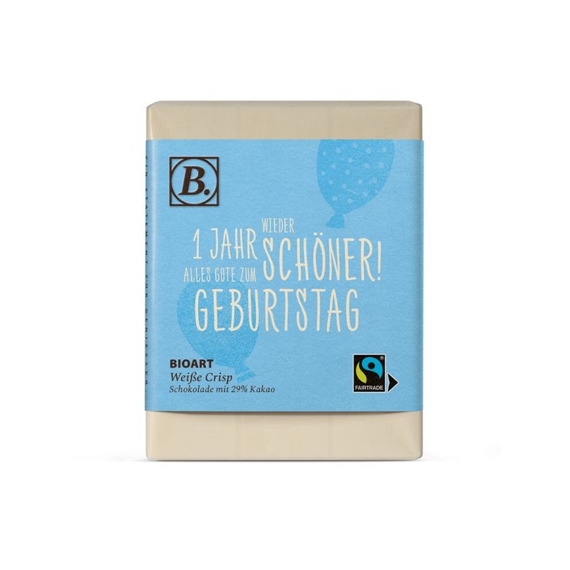 BioArt AG B. Schokolade Wieder 1 Jahr schöner... 70g bio, FT-Cert - Produktbild