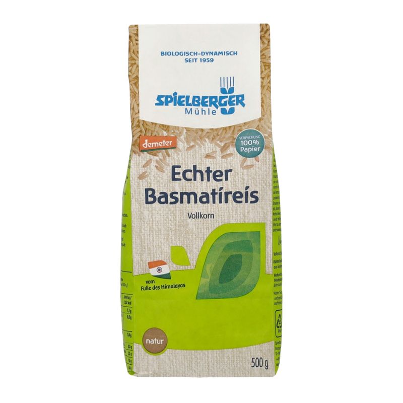 Spielberger Mühle Echter Basmatireis, natur, demeter - Produktbild