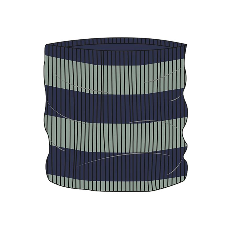 LIVING CRAFTS Kinder-Strick-Loop-Schal, D772 navy blue/iceberg green, one Size - Produktbild