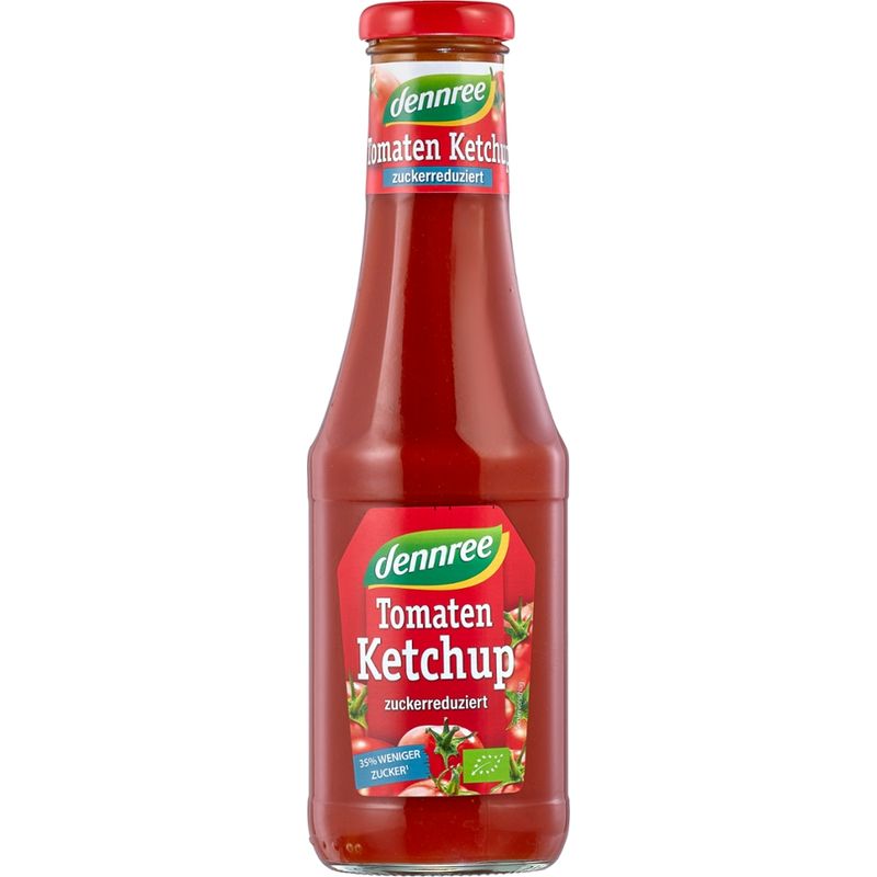 dennree Tomatenketchup zuckerreduziert Glas - Produktbild