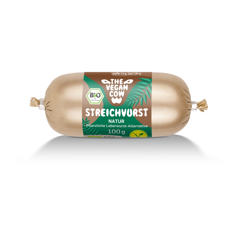 THE VEGAN COW Streichvurst Natur 100g - Produktbild