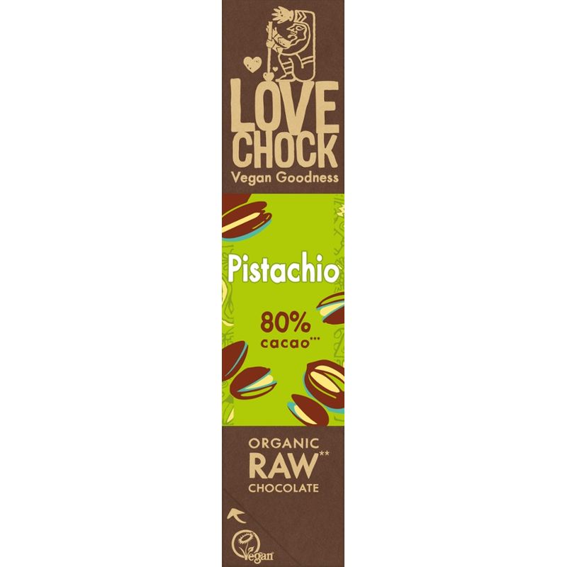Lovechock Lovechock RAW Riegel Pistachio 80 % - Produktbild