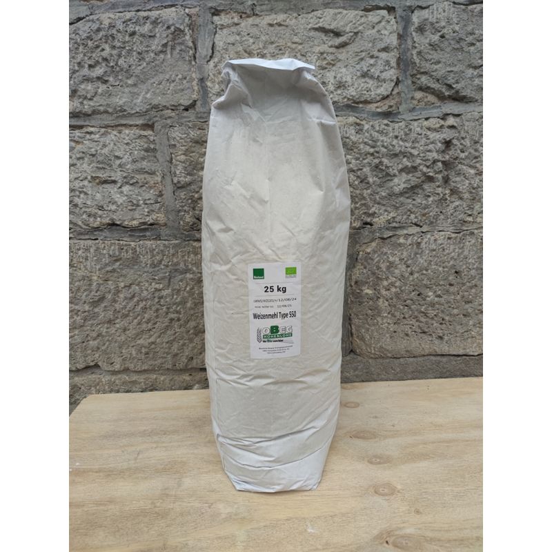 OBEG Bioland Weizenmehl Type 550 OBEG, 25 kg - Produktbild
