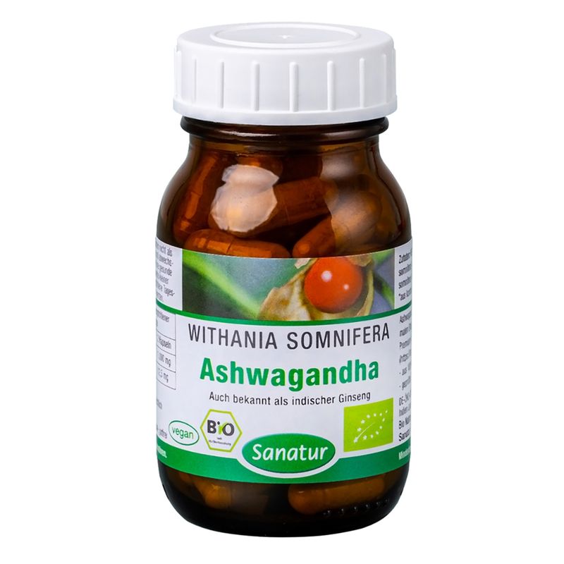 Sanatur Ashwagandha, bio, 60 Kapseln - Produktbild