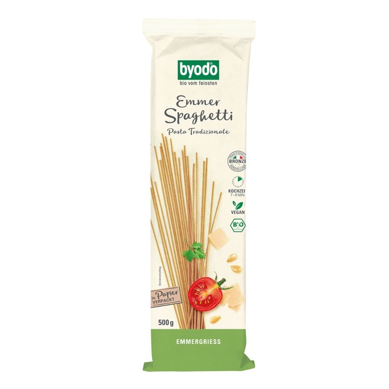 Byodo Byodo Emmer Spaghetti, 500 g - Produktbild