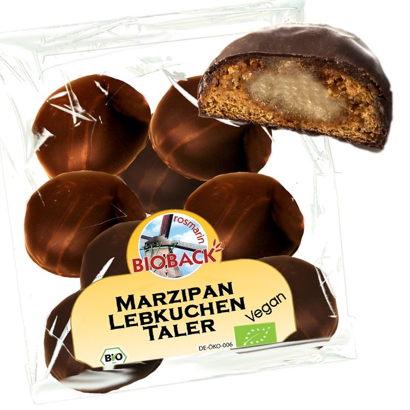 rosmarin BIOBACK Marzipan Lebkuchen-Taler - Produktbild