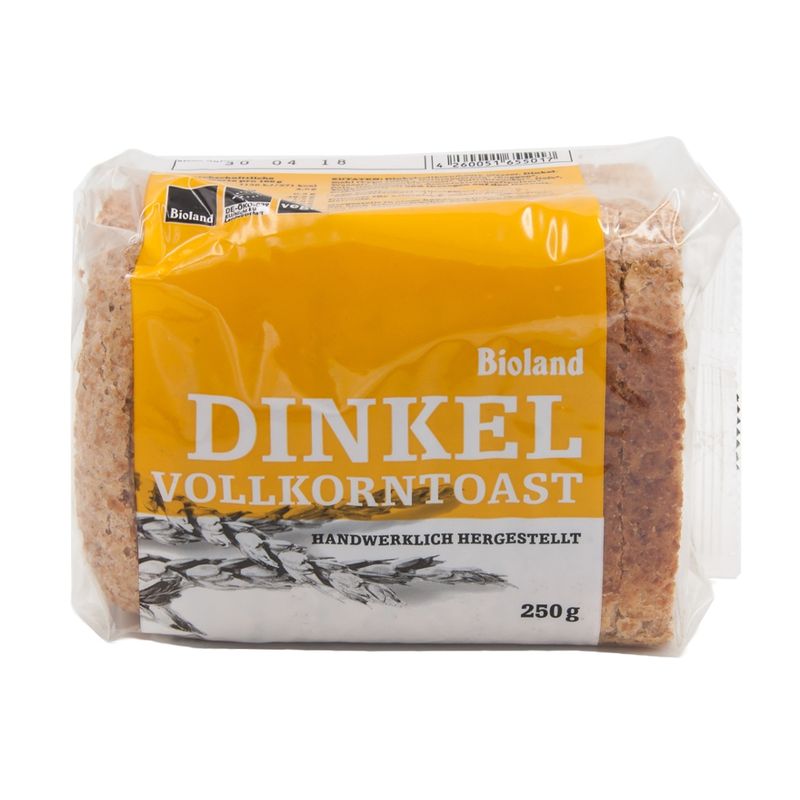 Das Backhaus Bioland  Dinkelvollkorn Toast - Produktbild