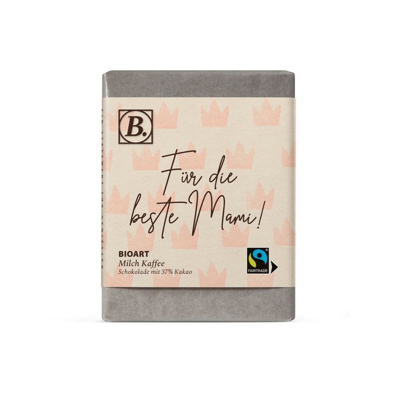 BioArt AG B. Schokolade Für die beste Mami 70g bio, FT-Cert. - Produktbild