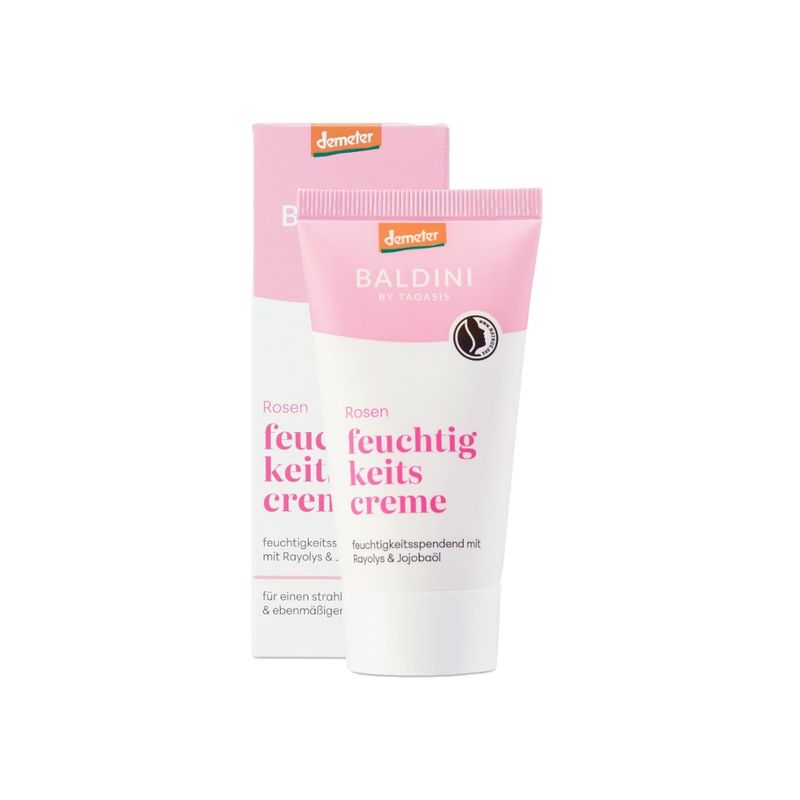Baldini Baldini Rosen Feuchtigkeitscreme demeter 50ml - Produktbild