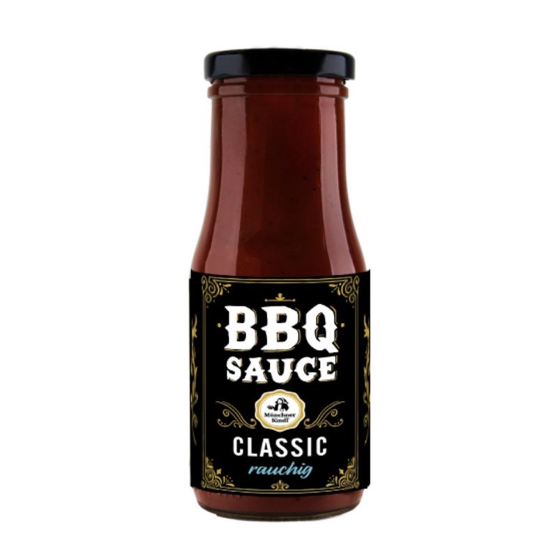 Münchner Kindl Senf Feinkost Sauce BBQ Bio Münchner Kindl 250ml - Produktbild