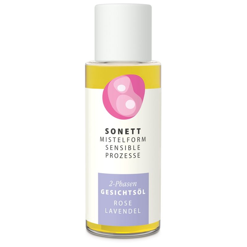 SONETT MISTELFORM. SENSIBLE PROZESSE 2-Phasen-Gesichtsöl Rose-Lavendel - Produktbild