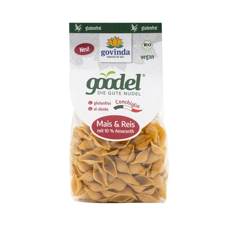 Govinda goodel DIE GUTE NUDEL Conchiglie Mais & Reis mit 10 % Amaranth - Produktbild