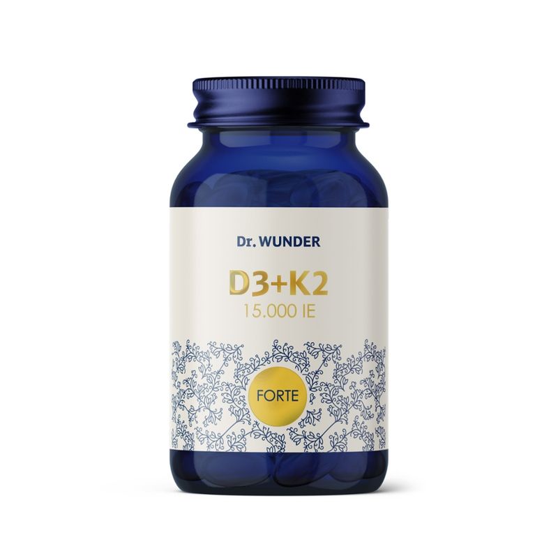 Dr. Wunder Dr. Wunder Vitamin D3+K2 Forte15.000 i.E. - Produktbild